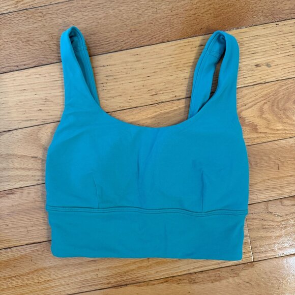 lululemon women's sports bra - shade teal, size 2, great condition - Picture 1 of 4